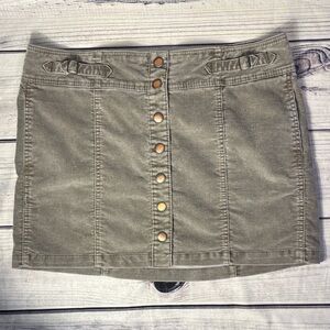 Vintage Gap VTG Corduroy Snap-Front Skirt Size 16